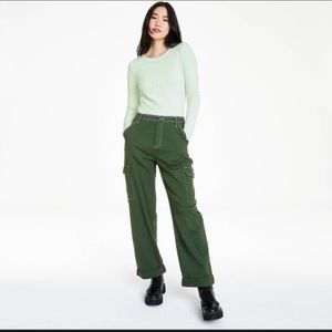Sandy Liang Green Cargo Pant NWT